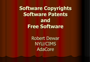 Copyrights, Patents and Free Software