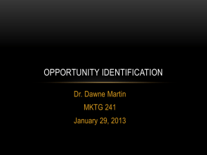 Opportunity Identification