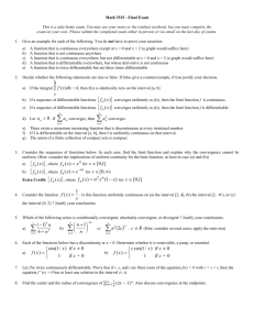 Math 4511 - Final Exam