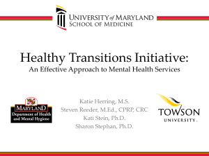 Maryland's Mental Health Initiatives