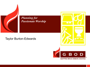 Planning for Passionate Worship