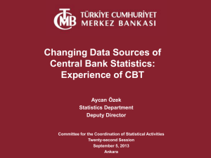 Changing Data Sources for Central Bank Statistics