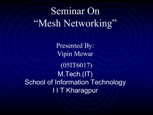 What is Mesh Network - School of Information Technology, IIT