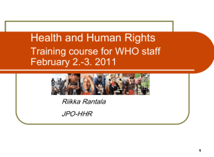 Health and human rights ppt, 1.45Mb