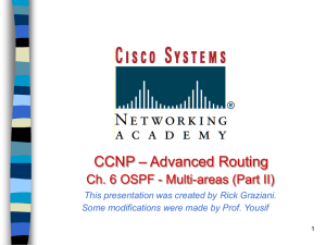 Multi-Area OSPF, Part 2