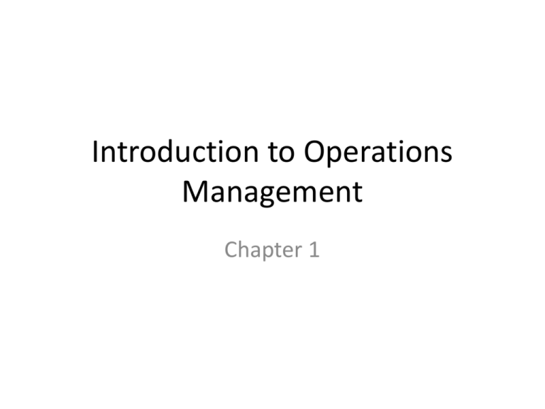 What Is Operations Planning Manager