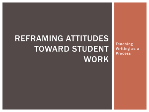 Reframing Attitudes Toward Student Work – Jeff Gandell