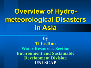Overview of Hydro-meteorological Disasters in Asia by Ti Le