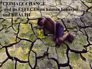 Human health and climate change
