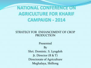 crops production prospects during kharif/rabi 2010-2011