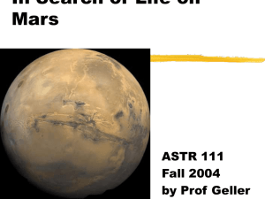 Geller's Mars Powerpoint Presentation