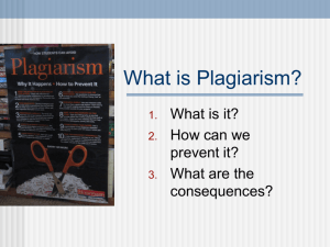 What is Plagiarism? - La Jolla High School