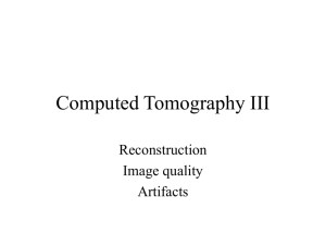 Computed Tomography III