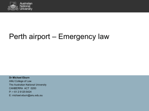 Perth Airport - ANU College of Law