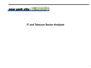 The I/T and Telecom Sector in NYC