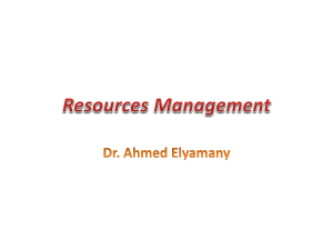 Resources Management