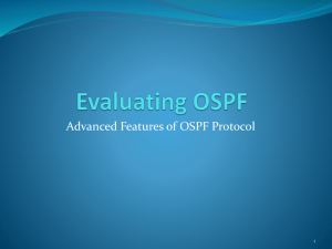 Evaluating OSPF