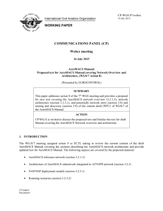 Proposed Text on Network Overview and Architecture