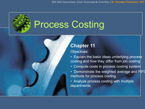 Process Costing Systems Chapter 14
