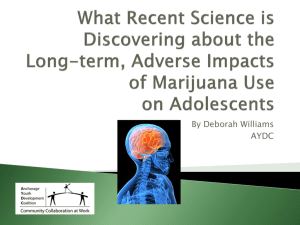 Impacts of Marijuana Use on Adolescents