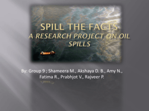 Oil spills - tfss-g4p