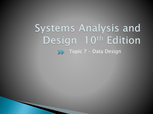 Data Design Concepts (Cont.)