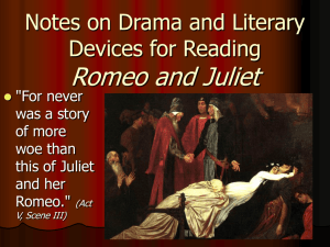 Romeo and Juliet Drama and Literary Terminology 2