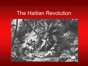 The Haitian Revolution - Long Branch Public Schools