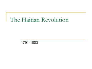 The Haitian Revolution - Lyndhurst School District