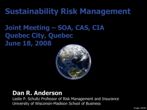 I. Sustainability Risk Management