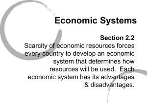 Economic Systems - Columbian High School