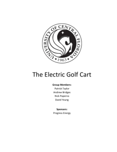 2.1 Golf Cart - Department of Electrical Engineering and Computer