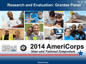 Research and Evaluation Grantee Panel Slides
