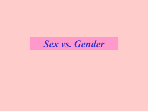 Sex and Gender