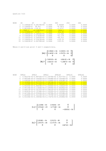 Question 5(2) NODE SX SY SZ SXY SYZ SXZ 1 0.10002E+07