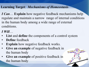 Mechanisms of Homeostasis