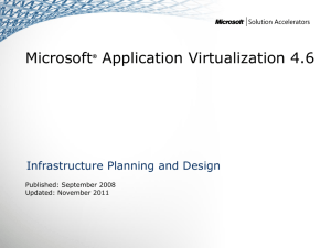 IPD - Microsoft Application Virtualization 4.6 version