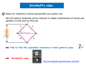 Kirchhoff's rules