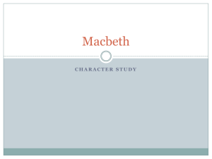 Macbeth Character Study