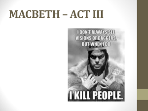 11TH Macbeth Act III
