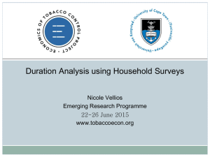 Duration Analysis using Household Surveys