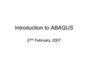 Introduction to Abaqus