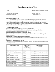 Fundamentals of Art Syllabus - Queen Anne's County Public Schools