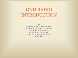 gnu radio introduction - Wireless networking, Signal processing and