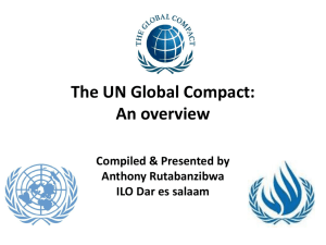 The UN Global Compact: An overview [PPT]