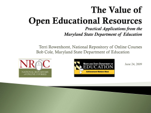 The Promise of Open Educational Resources