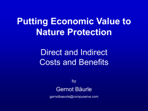 direct and indirect costs and benefits