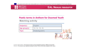 Matching activity  - EAL Nexus