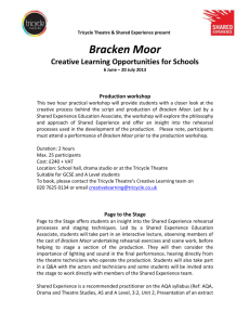 Bracken Moor Creative Learning Opportunities for Schools
