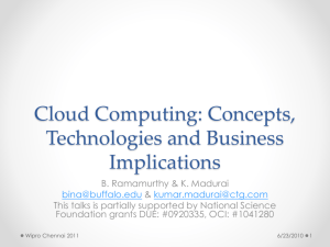 Cloud Computing - University at Buffalo, Computer Science and